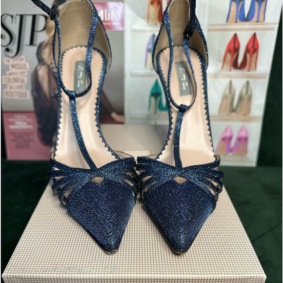 SJP Carrie heel in the exclusive Bellagio Blue Size 40 EU / 10 US - Picture 3 of 8